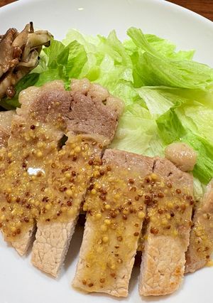 絶品、豚ロースの粒マスタードソース 🐖-レシピのメイン写真