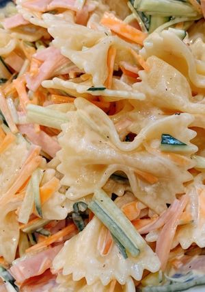 在宅勤務ランチのもう一品に、パスタサラダ-レシピのメイン写真