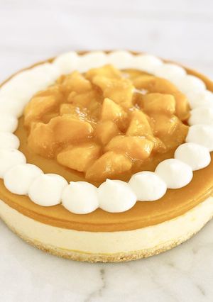 完熟マンゴーのレアチーズケーキ-レシピのメイン写真