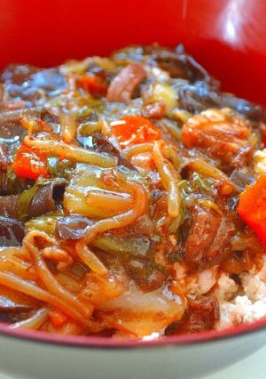牛すじ丼（マッスル北村）-レシピのメイン写真
