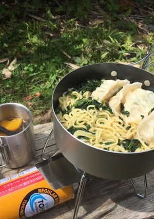 山ごはん！スープ水餃子焼きそば-レシピのメイン写真