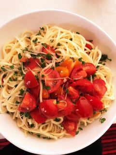 めんつゆで作った冷製パスタ-レシピのメイン写真