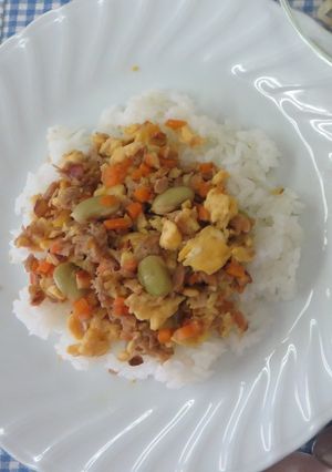 アーモンドツナそぼろ丼-レシピのメイン写真