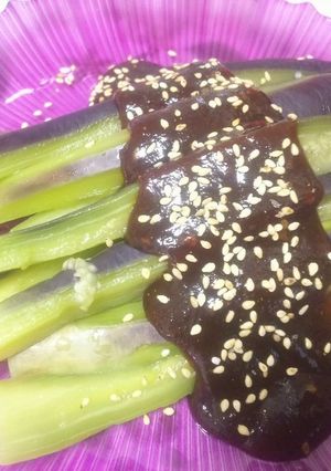 茹でなすの味噌がけ-レシピのメイン写真