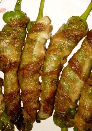 甘長唐辛子の豚バラ肉巻き-レシピのメイン写真