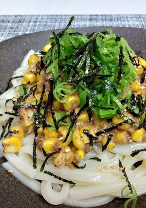 夏バテには！ゴマみそバターうどん-レシピのメイン写真