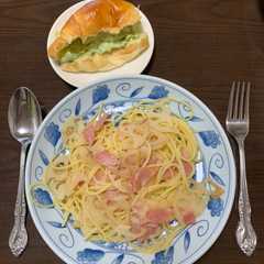 ベーコンとレンコンの醤油ニンニクパスタ-レシピのメイン写真