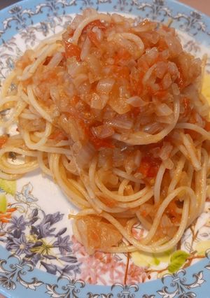 トマトとガーリックと玉ねぎのみパスタ-レシピのメイン写真