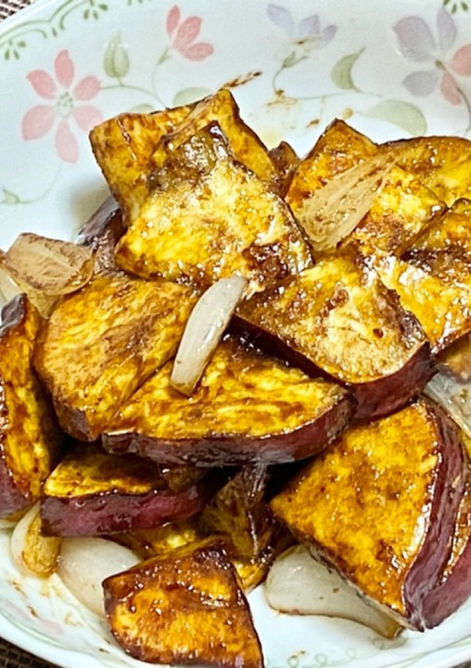 サツマイモ＆らっきょうの甜麺醤炒め-レシピのメイン写真