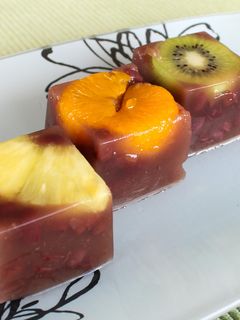 簡単おうちスイーツ!フルーツ水ようかん-レシピのメイン写真
