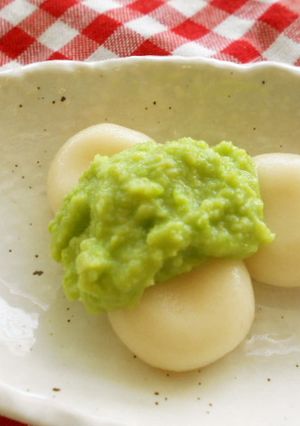 【松戸特産】豆腐白玉　ずんだあん-レシピのメイン写真