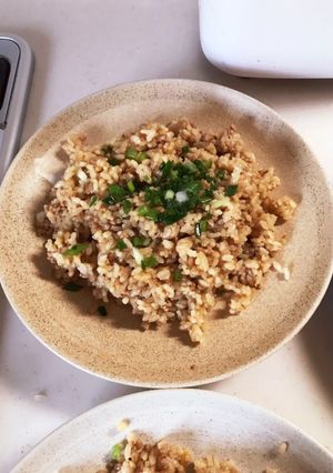 業スーのあのタレで挽肉チャーハン♪旨♪-レシピのメイン写真