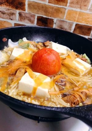 1週缶チャレンジ3日目・トマトすき焼き-レシピのメイン写真