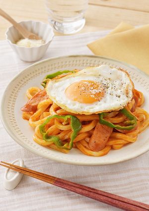 無添加野菜でナポリタン風ベジうどん-レシピのメイン写真