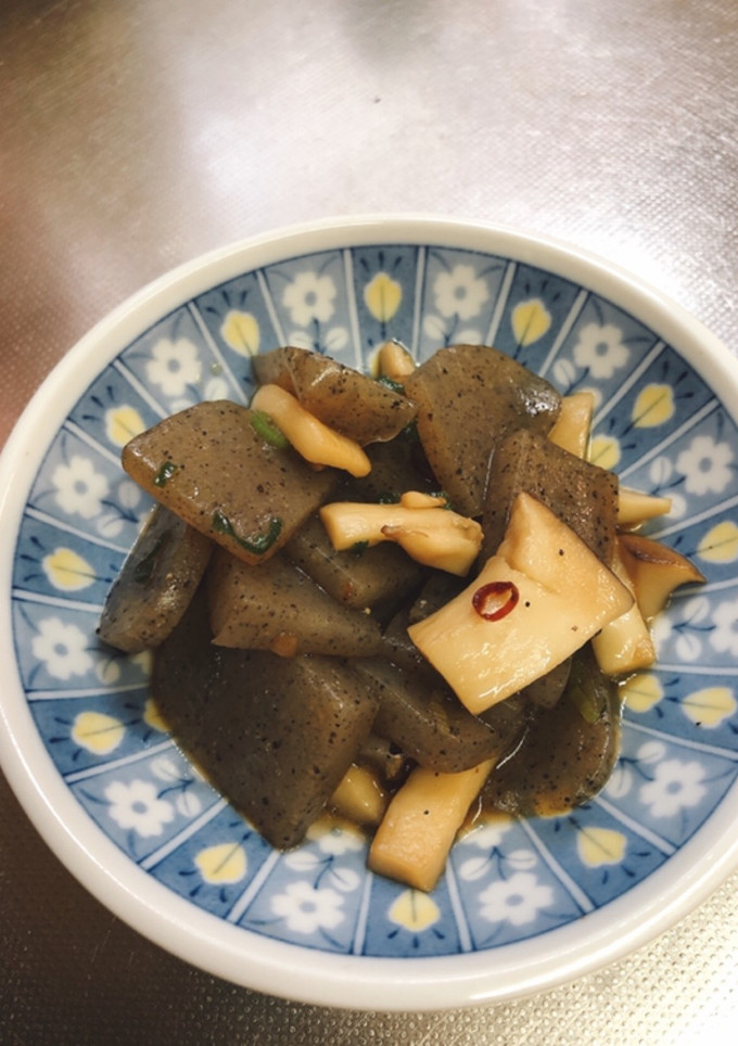 こんにゃくとエリンギの甘辛炒め-レシピのメイン写真