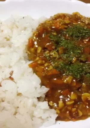 電子レンジでひきわり納豆のキーマカレー-レシピのメイン写真