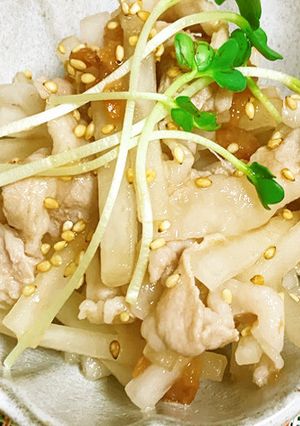 豚バラと梅干の大根サラダ-レシピのメイン写真