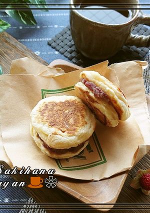 自然派おやつ・甘酒入りのどら焼き風おやき-レシピのメイン写真