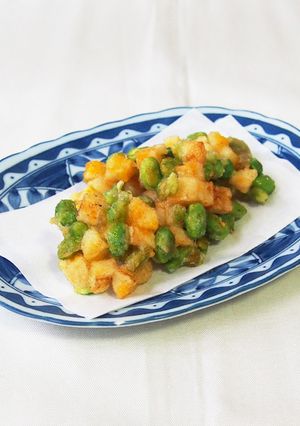 チーかまと枝豆のゲンコツ揚げ-レシピのメイン写真
