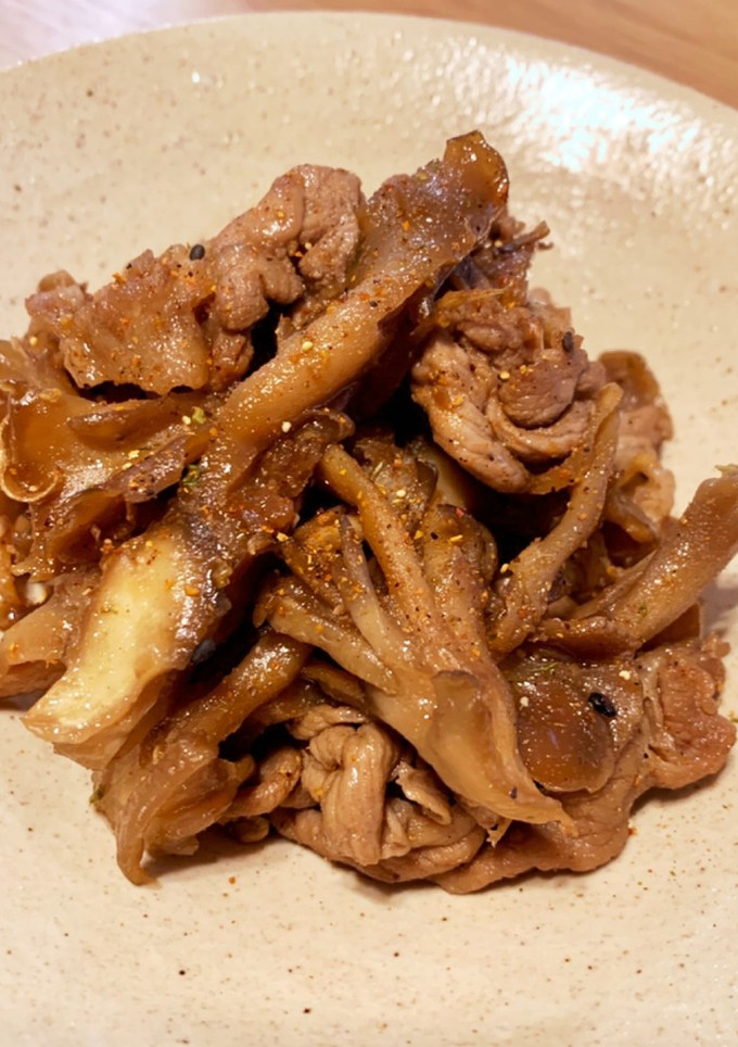 豚肉と舞茸 すき焼きのたれでしぐれ煮風-レシピのメイン写真