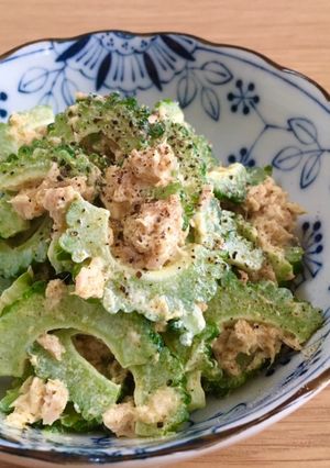 ゴーヤのツナマヨカレーサラダ-レシピのメイン写真
