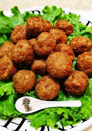 レンコン・たけのこ入り肉だんご-レシピのメイン写真