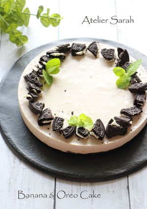 簡単！焼かない♪バナナ＆オレオのケーキ-レシピのメイン写真