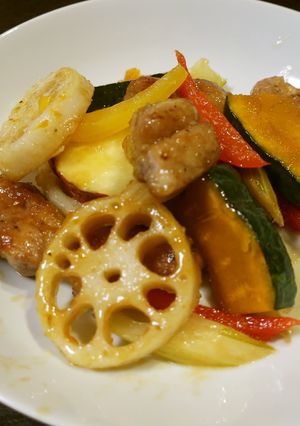 揚げない 根菜とポークの酢豚デパ地下味?-レシピのメイン写真