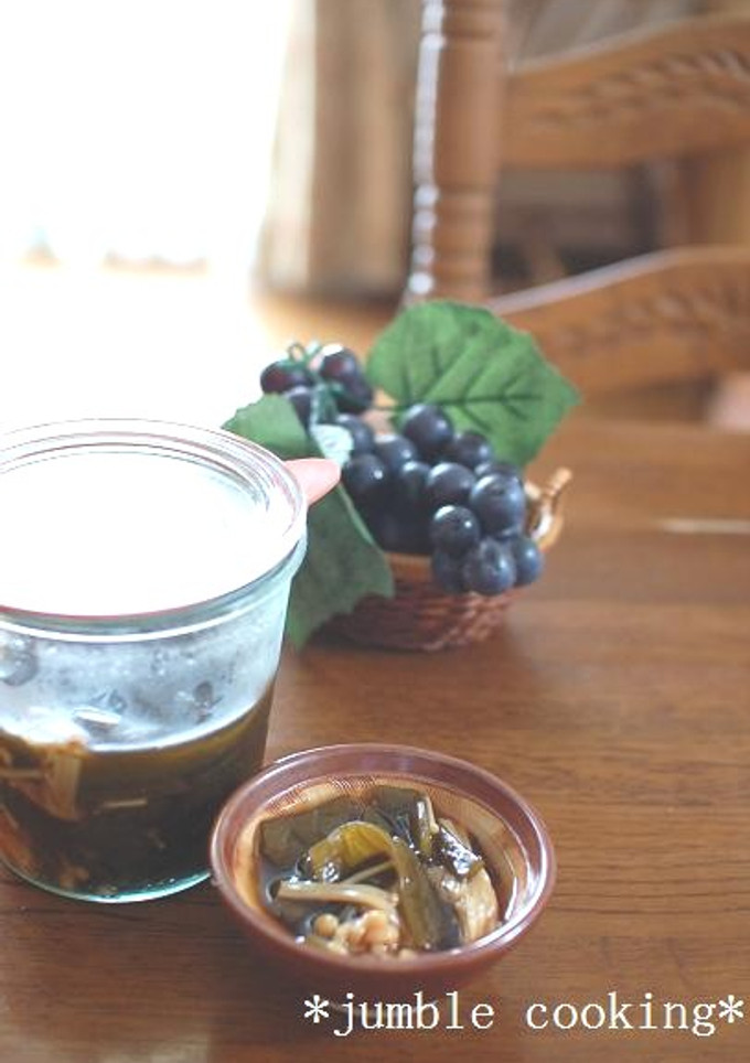 茎わかめとエノキで♪ノンオイル和風マリネ-レシピのメイン写真