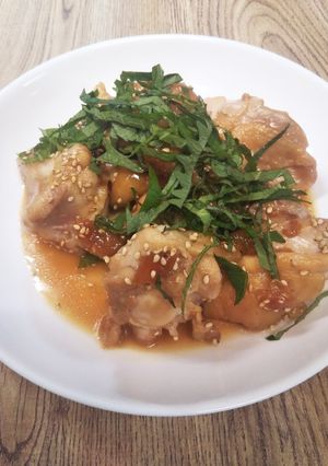 鶏と梅の照り煮-レシピのメイン写真