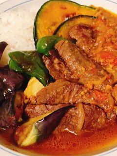 夏野菜と牛肉のスパイシースープカレー-レシピのメイン写真