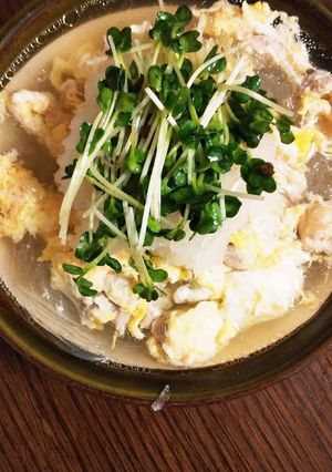 簡単☆美味しい☆かき卵おろし春雨スープ-レシピのメイン写真