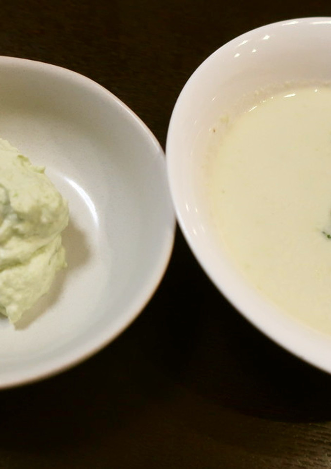 枝豆の冷製ポタージュと枝豆のムース-レシピのメイン写真