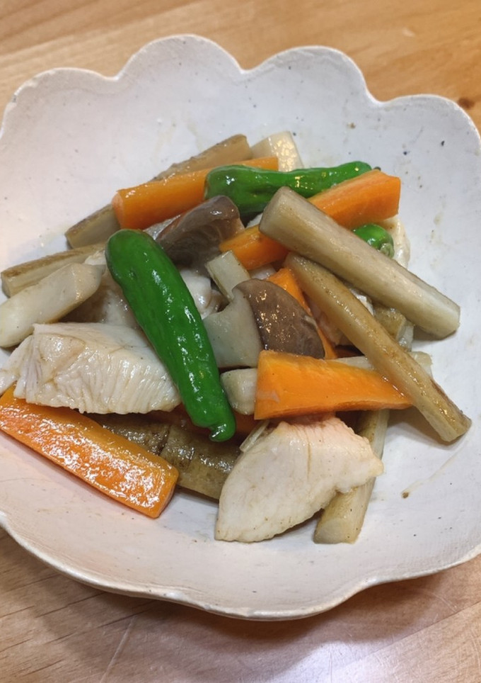 ぬか漬け鶏肉と旬野菜の炒め物-レシピのメイン写真