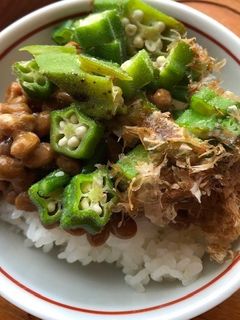 ネバネバで!納豆オクラ丼-レシピのメイン写真