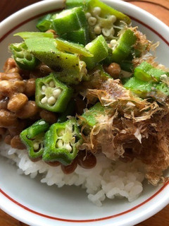 ネバネバで!納豆オクラ丼-レシピのメイン写真