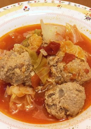 ミートボールとキャベツのトマト煮-レシピのメイン写真