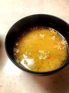 おつまみ帆立の紐の出汁で作る味噌汁-レシピのメイン写真