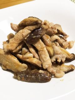 豚肉と椎茸の生姜炒め-レシピのメイン写真