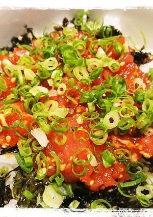 なんちゃって☆ねきとろユッケ丼-レシピのメイン写真