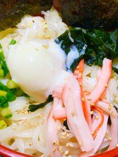 電子レンジで☆釜玉うどん-レシピのメイン写真
