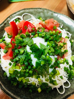 さっぱりトマトツナのそうめん!-レシピのメイン写真