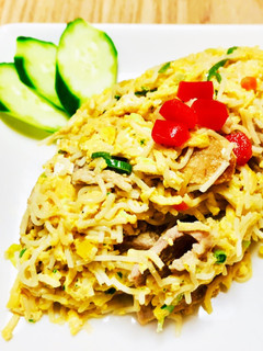 糖質オフ☆糖質0麺で玉子チャーハン風♪-レシピのメイン写真