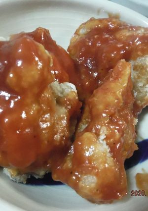 お弁当にケチャップ唐揚げ-レシピのメイン写真