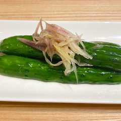 A picture of 胡瓜と茗荷の浅漬け.