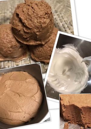 卵白☆濃厚ふわシュワ珈琲チョコアイス-レシピのメイン写真