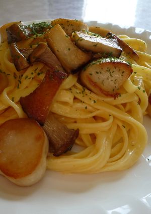 うにクリームパスタ♪エリンギ添え-レシピのメイン写真