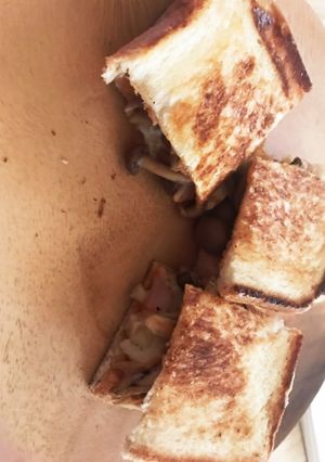 きのことちくわのホットサンド-レシピのメイン写真