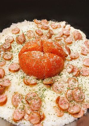 バーミュキュラでトマトご飯-レシピのメイン写真