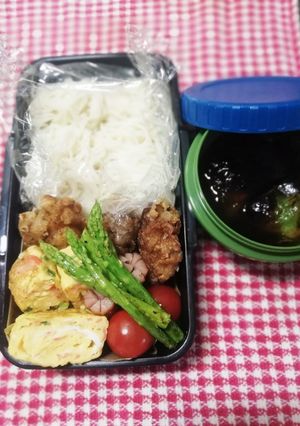 パパ弁当♡素麺+福島の恵み8/18-レシピのメイン写真